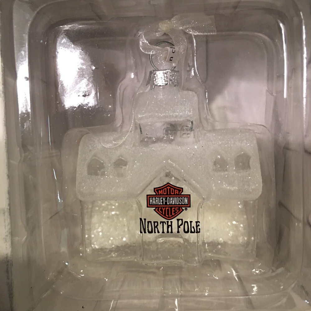 Harley Davidson North Pole Christmas π Ornament. Dr1